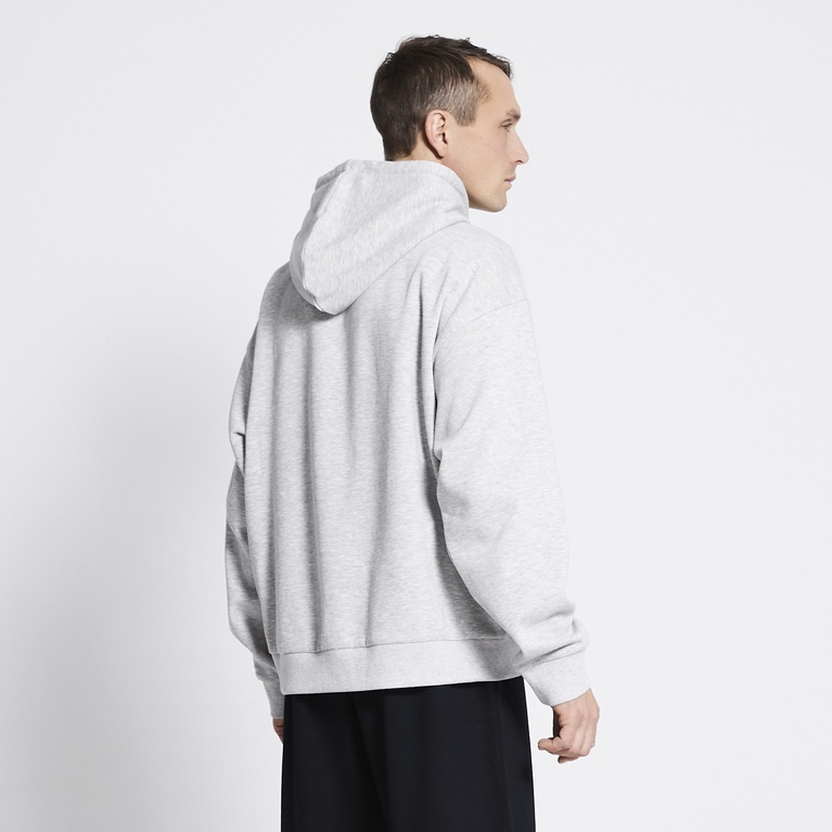 Heavy hoodie "Rex Hood" Grey Melange